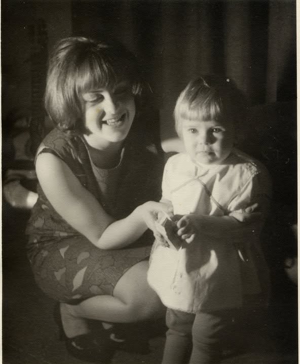 María as a small child with a family member, Iceland, 1960s