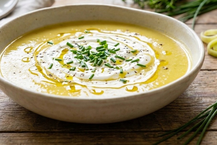 Cauliflower & Leek Velouté, a Ketogeni keto soup