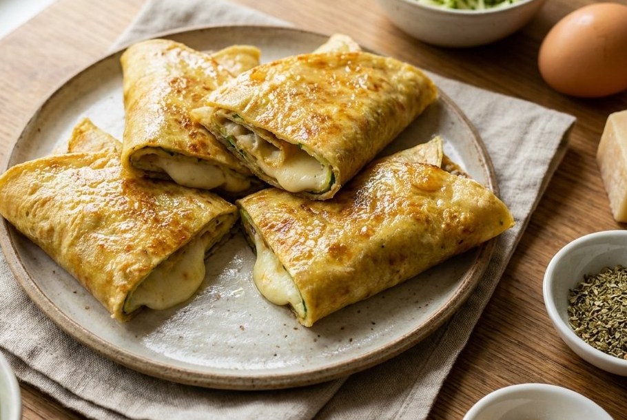 Ovnbagte wraps med squash og parmesan, et Ketogeni keto-brød