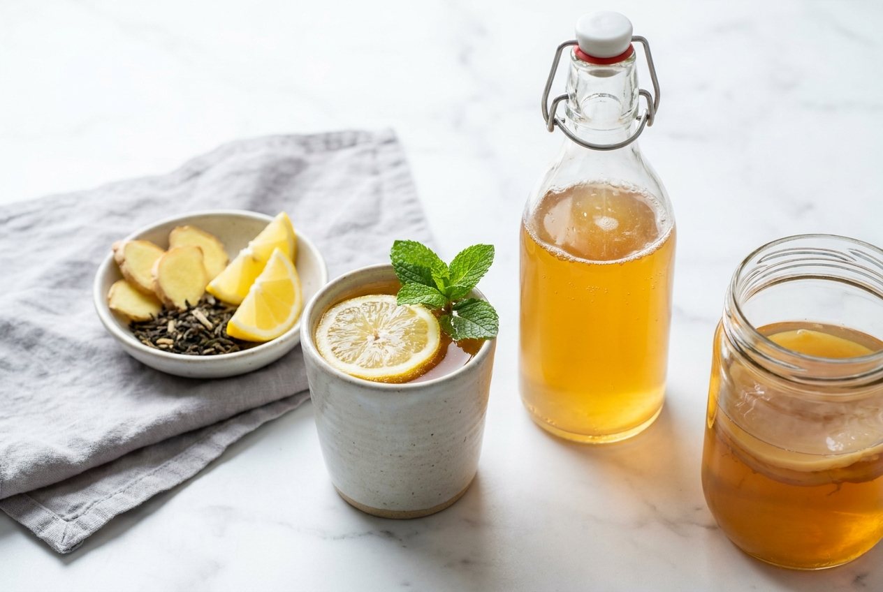 Kombucha med lavt sukkerindhold, en keto-ret fra Ketogeni
