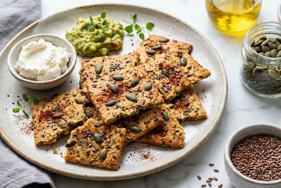パンプキンシードとスモークパプリカのクラッカー、Ketogeniのケトスナック