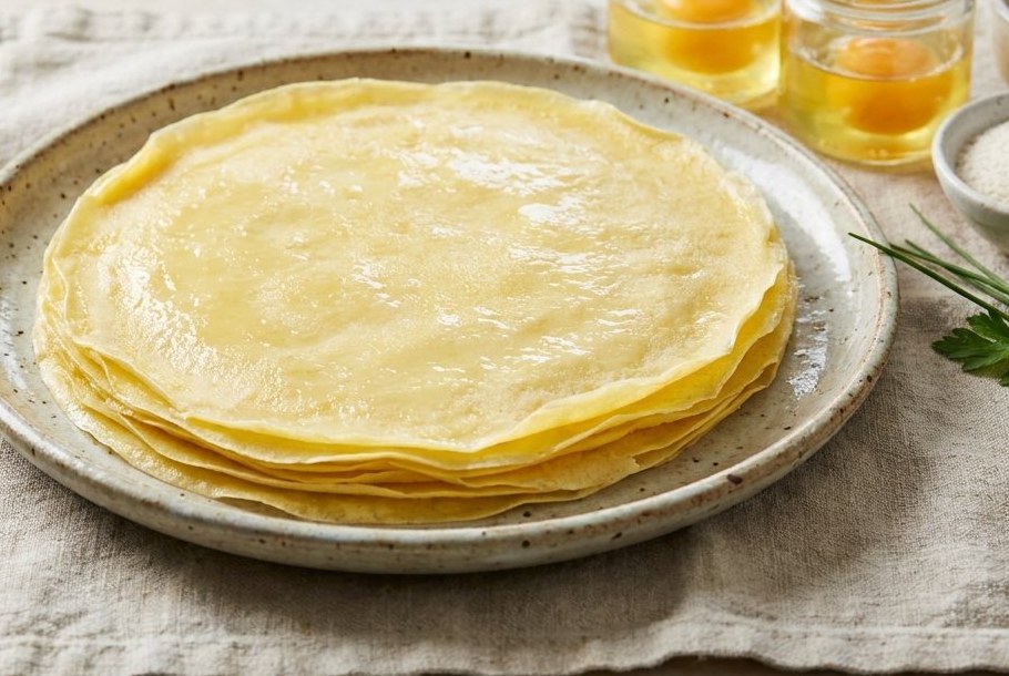 Tynde æggecrêpe-wraps, et Ketogeni keto-brød